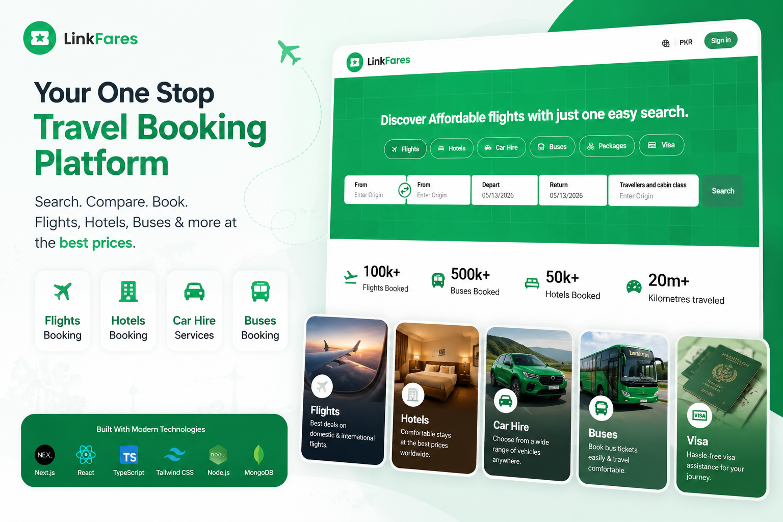 LinkFares – Travel Booking