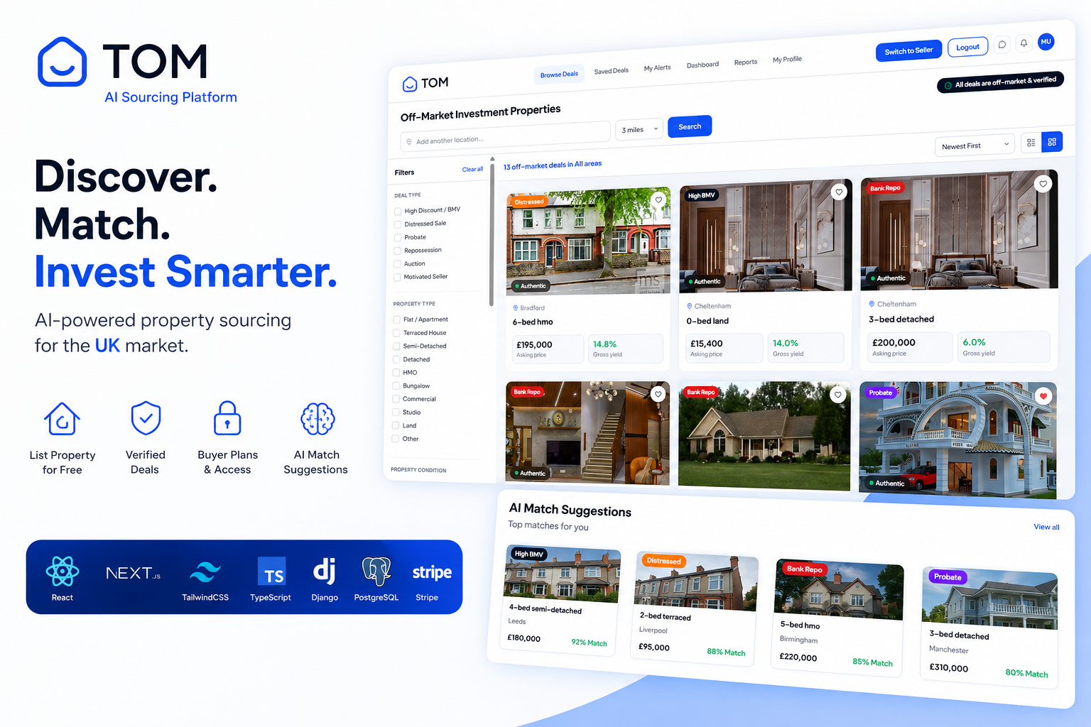 Tom – AI Sourcing Platform